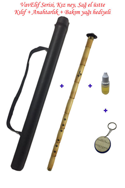 elif ney - Vav Elif Serisi- Kız (si) Ney Sağ El Üstte - Anahtarlık Hediyeli