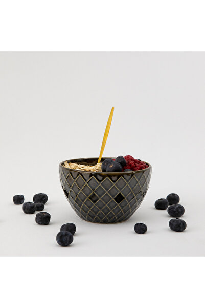 stilinbu Dark Brown Porcelain Mug and Bowl Set - Breakfast Set of Two