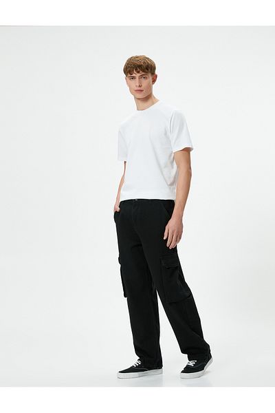 Koton Βασικό T-Shirt Crew Neck Βαμβακερό κοντό μανίκι