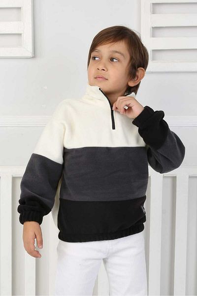 Piqqu Children's Half Zipper Fleece Sweatshirt