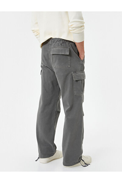 Koton Fallschirmhose mit Cargotasche, Schnürbund und Stopper