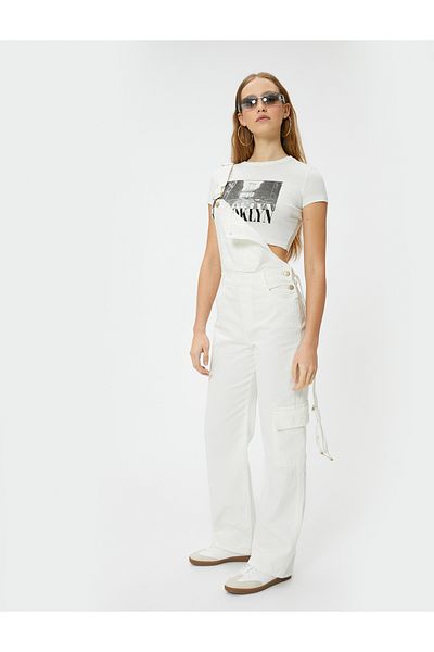 Koton Gardener Denim-Overall mit Taschen