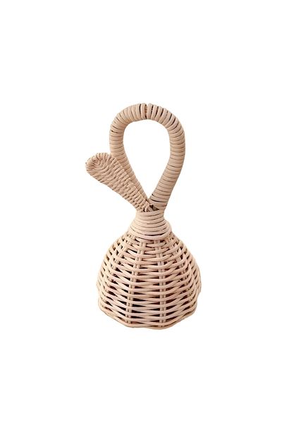 HAKİCİ Rattan Bamboo Rattle - Healthy Baby Gift and Room Decor Toy