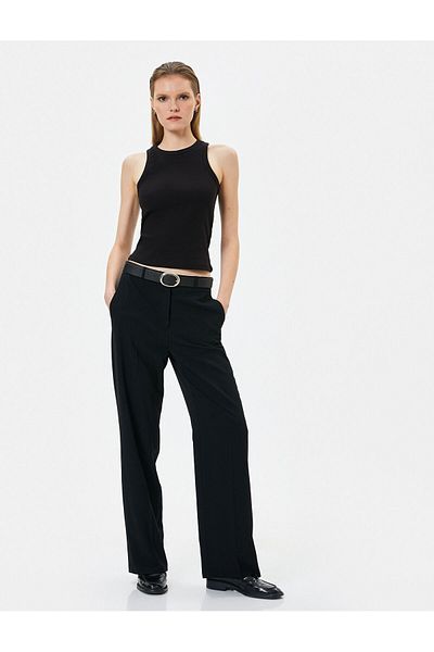 Koton Halter Collar Athlete Corded Basic Cotton