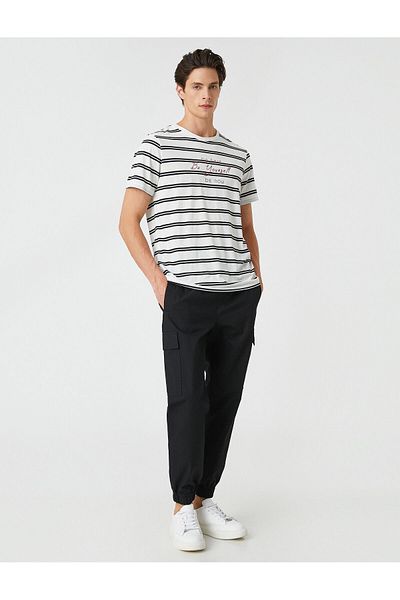 Koton Παντελόνι Jogger Cargo με λεπτομέρεια στην τσέπη με δαντέλα