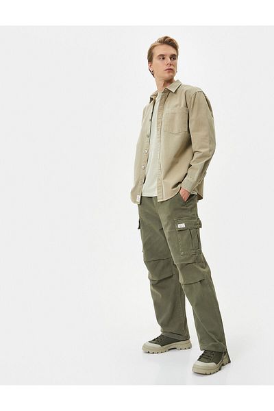 Koton Parachute Pants with Cargo Pockets and Laces - with Stopper