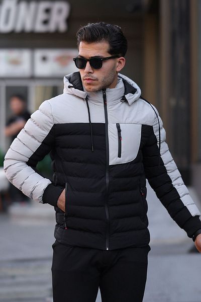 KOCCI New Season Water and Wind Proof Detachable Hooded Winter Puffer Jacket