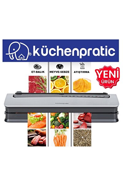 Küchen Pratic Ev Tipi Elektrikli Gıda Vakum Makinesi Vakum Hortumu Ve 10 Adet...