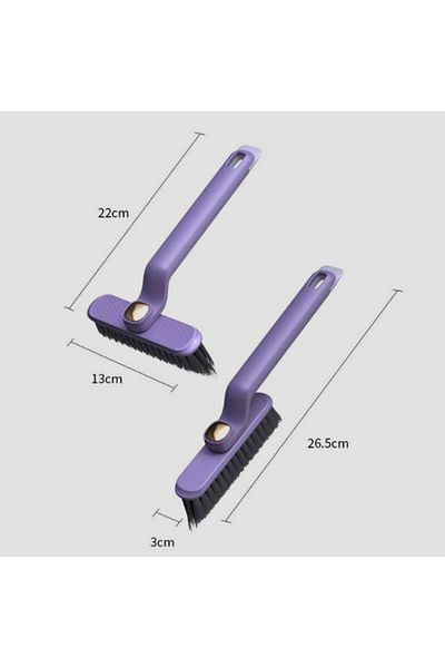 Vekorr 360 Rotatable Cleaning Detail Brush with Tweezers Rotating Head Carpet Tile Kitchen Bathroom Brush