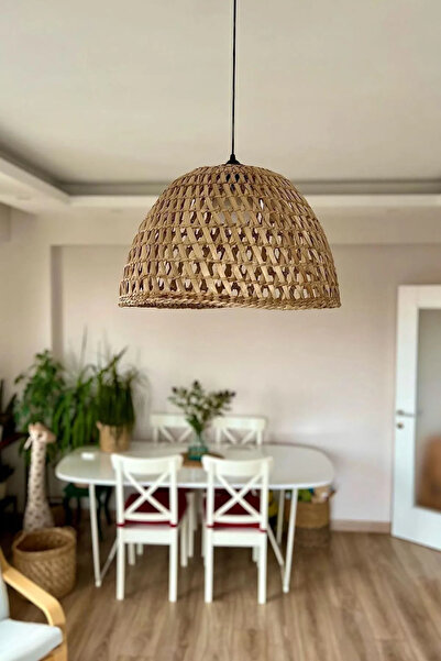 HAKİCİ Özel Üretim Doğal Hasır Avize