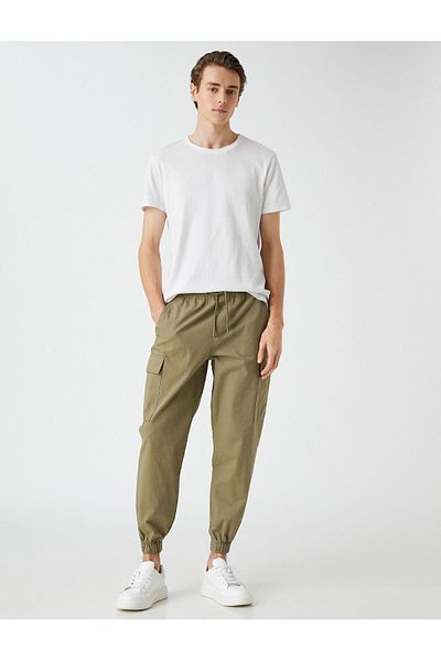 Koton Παντελόνι Jogger Cargo με λεπτομέρεια στην τσέπη με δαντέλα