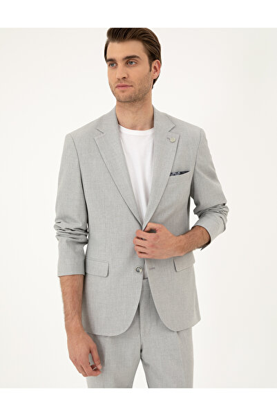 Pierre Cardin Açık Gri Slim Fit Takım Elbise 50288787-VR001