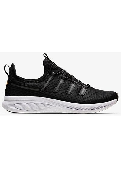 Lescon Pantofi sport pentru bărbați, pantofi sport cu șireturi, negru - alb