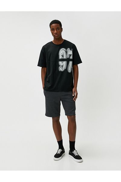 Koton Lace Waist Shorts Slim Fit with Pocket Detail