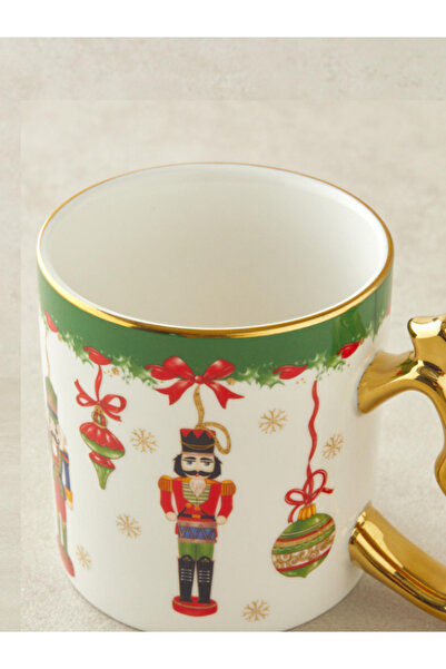 English Home Soldiers New Bone China Kupa 360 ml Kırmızı - Yeşil
