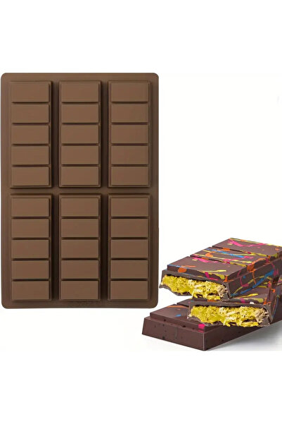 Şenhomee قالب شوكولاتة دبي من السيليكون، قالب شوكولاتة اللوحي، قالب شوكولاتة ...