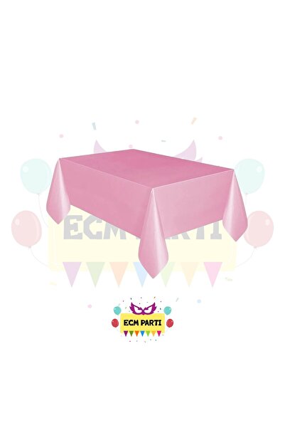 ECM PARTI Solid Color Pink Disposable Table Cloth