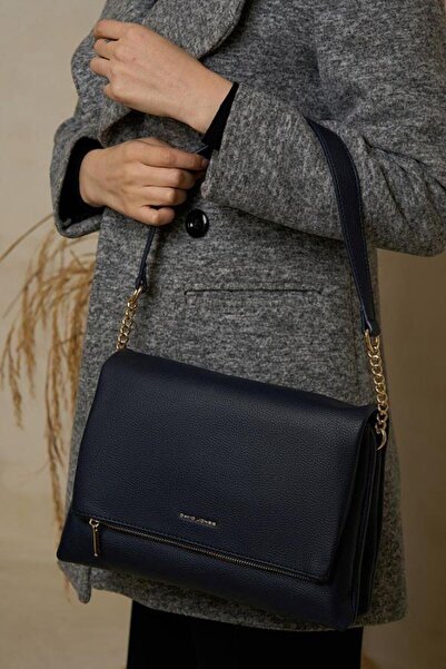 David Jones Kadın Askılı Omuz Çantası Lacivert