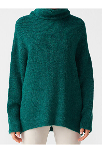 Dilvin 2268 Φαρδύ πουλόβερ-σμαραγδί