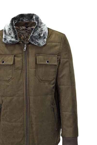 DYNAMO Чоловічий спортивний плюшевий комір замшевий пальто 3126 BGL-ST03996