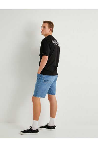 Koton Sylvester Licensed Oversize βαμβακερό μπλουζάκι - κοντό μανίκι, λαιμόκοψη