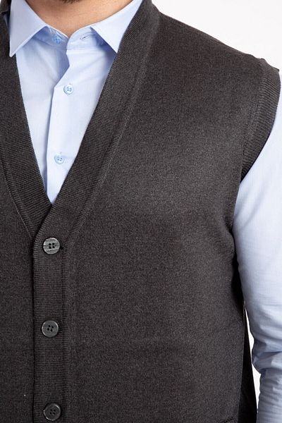 YHE STORE Men's V-Neck Winter Knitwear Dad Vest