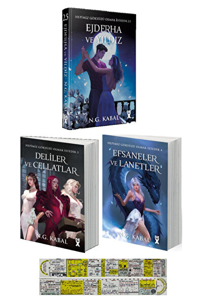 Dex Hepimiz Gökyüzü Olmak İstedik 3 Kitap-Ejderha ve Yıldız-Deliler ve Cellat...