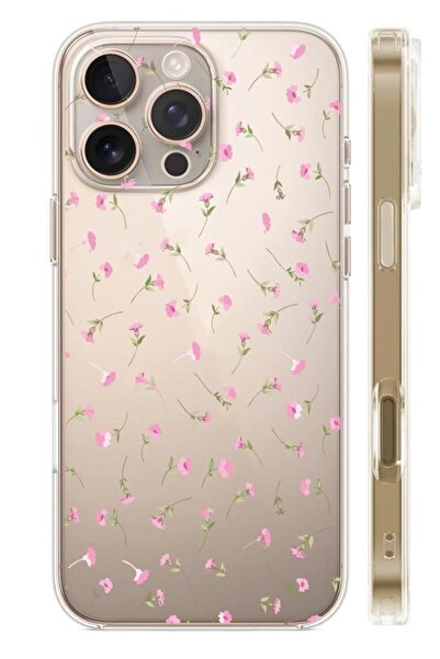 3GEN CASE İphone 16 Pro Max Uyumlu Desenli Şeffaf Silikon Kılıf