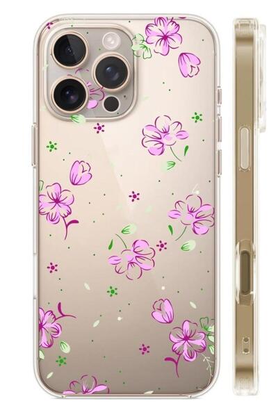 3GEN CASE 16 Pro Max Uyumlu Desenli Şeffaf Silikon Kılıf