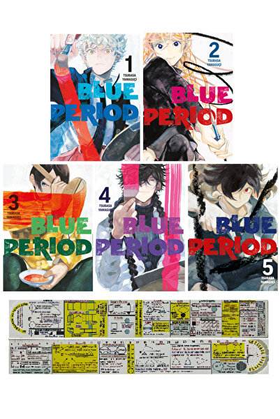Gerekli Şeyler Yayıncılık Blue Period 1-2-3-4-5. Ciltler Manga Seti + Mat. Öğ...