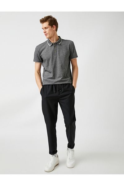 Koton Basic Polo T-Shirt με λαιμόκοψη