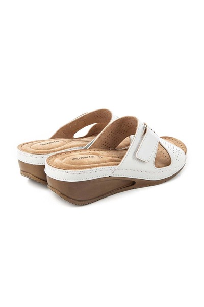 Muya Papuci de damă cu toc cu talpă anatomică Duro albă