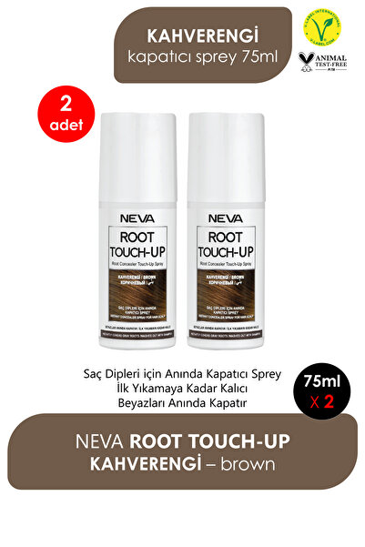 Root Touch-Up Neva Root Touch Up Kapatıcı Sprey 75 Ml Kahve 2 Adet