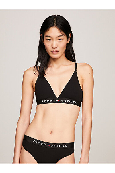 Tommy Hilfiger Kadın Marka Logolu Streç Organik Pamuklu Elastik Alt Bantlı Ay...