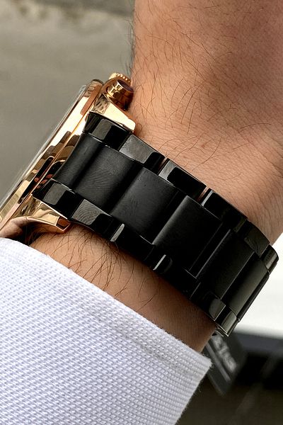 Daniel Klein 2 Years Warranty 100% Original Black Color Men's Wrist Watch with Bracelet Gift