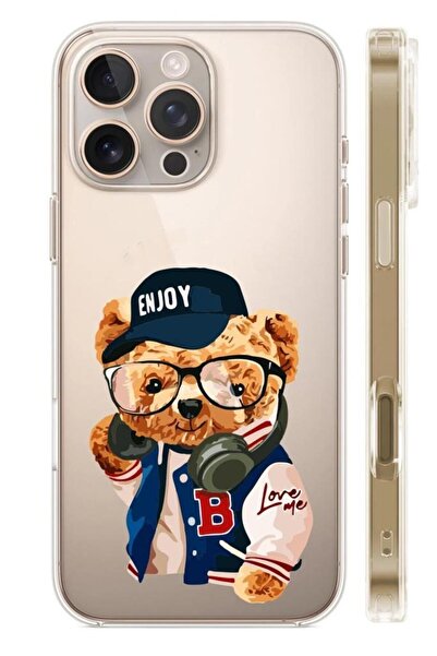 3GEN CASE İphone 16 Pro Max Uyumlu Desenli Şeffaf Silikon Kılıf