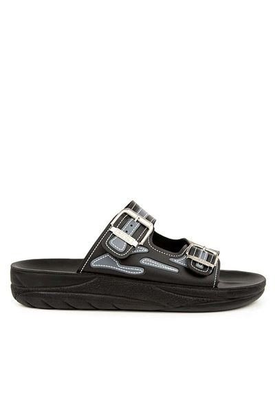 Muya Sports Anatomic Sole Four Seasons Men's Slippers Black-Grey
