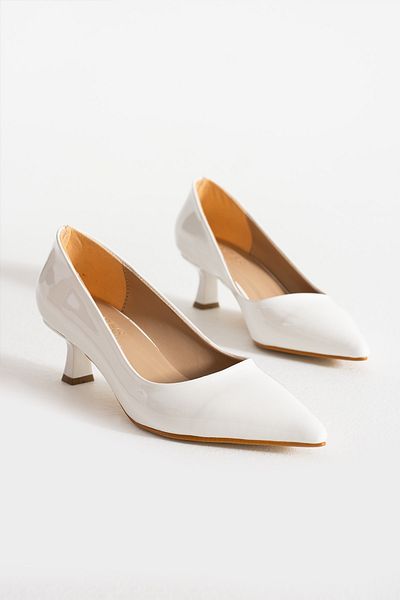 Elvis Pantofi de dama cu toc din piele lacuita lucioasa stiletto (5) CM