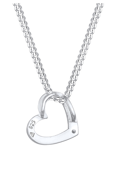 ELLI Náhrdelník dámský přívěsek srdce s křišťálem ze stříbra ryzosti 925
