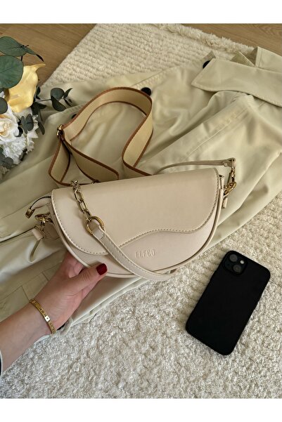 ELFCO Eftelia Model Cream Women's Hand and Shoulder Bag