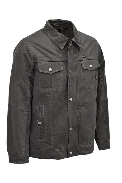 DYNAMO Men's Sports Canvas Collar Coat M2625 Bgl-St03994