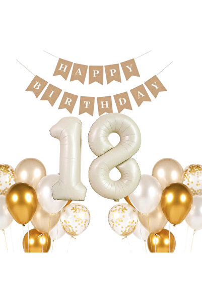 Öztürkpartievi 18 Yaş Doğum Günü Balon Seti