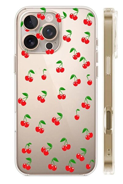 3GEN CASE İphone 16 Pro Uyumlu Desenli Şeffaf Silikon Kılıf