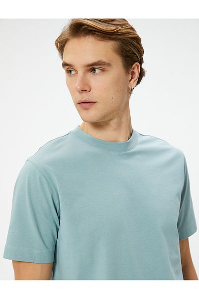 Koton Βασικό T-Shirt Crew Neck Βαμβακερό κοντό μανίκι