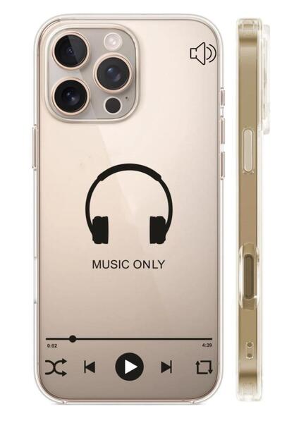 3GEN CASE İphone 16 Pro Uyumlu Desenli Şeffaf Silikon Kılıf