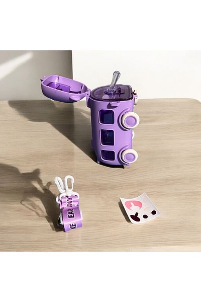 AROW Water Bottle & Water Bottle with Bus Figure