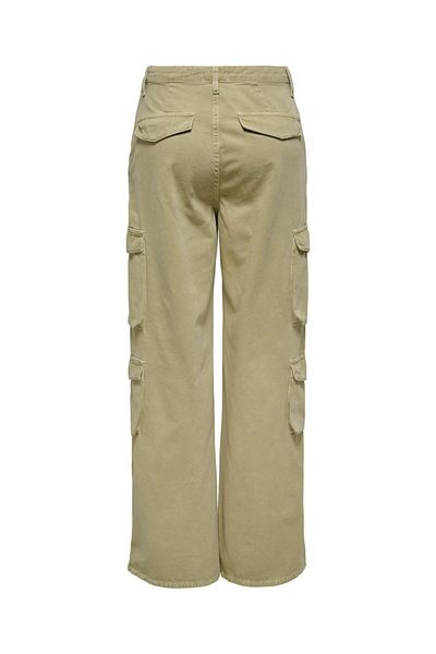 ONLY Μπεζ γυναικείο παντελόνι Cargo - Onlmirren Mw, Loose Fit, Stonegray 15331719