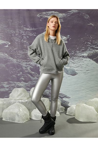 Koton Şahika Ercümen - Pocketed and Hooded Knitwear Sweater