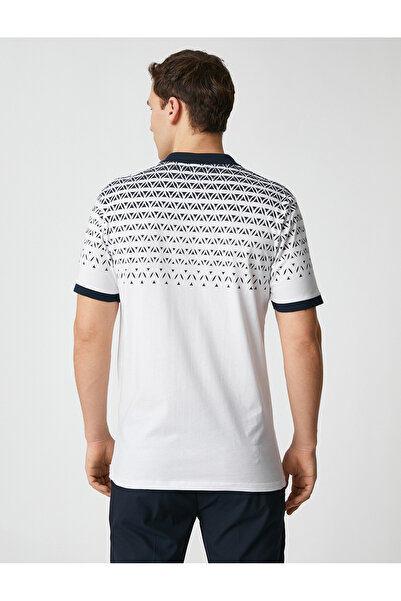 Koton Polokošile úzkého střihu s knoflíky a abstraktním potiskem