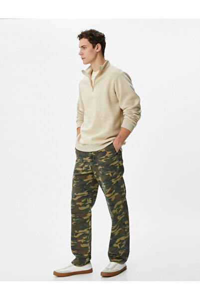 Koton Παντελόνι παραλλαγής με κουμπιά με λεπτομέρεια τσέπης